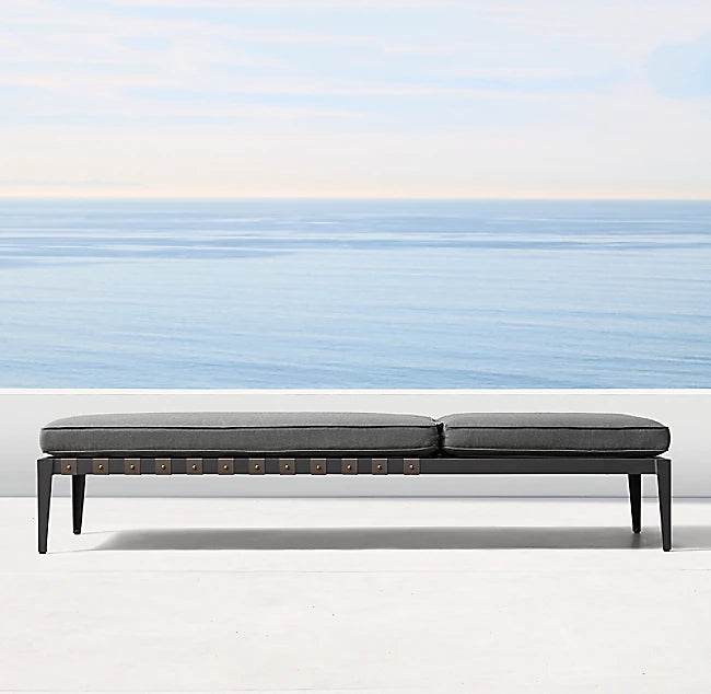 Custom Aluminum Sun Lounger Contemporary Minimalist Alfresco Outdoor Living Australia
