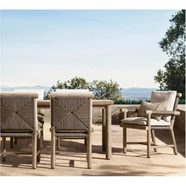 Custom Outdoor Furniture Teak Dining Set Woven Alfresco Outdoor Living Australia