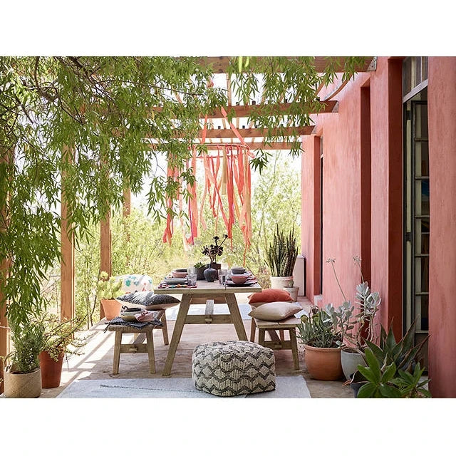 Designer Outdoor Furniture Rattan Teak Dining Set Alfresco Outdoor Living