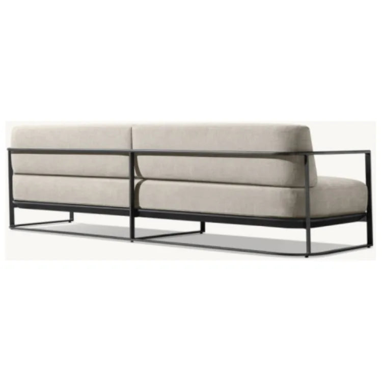 Custom Aluminum Patio Sofa Set Modern Minimalist Alfresco Outdoor Living