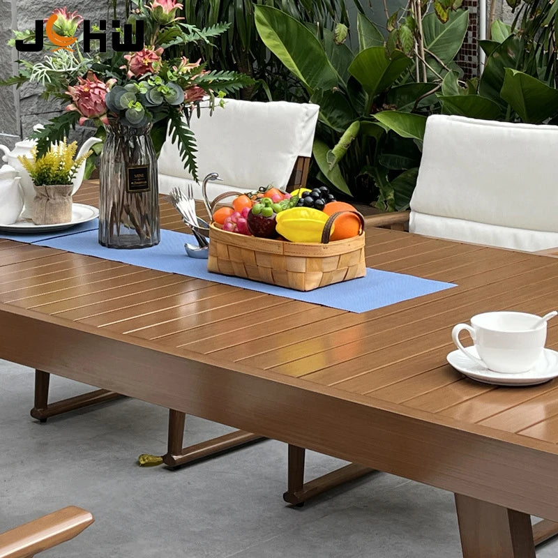 Custom Dining Set Contemporary Aluminum, Alfresco Outdoor Living Australia