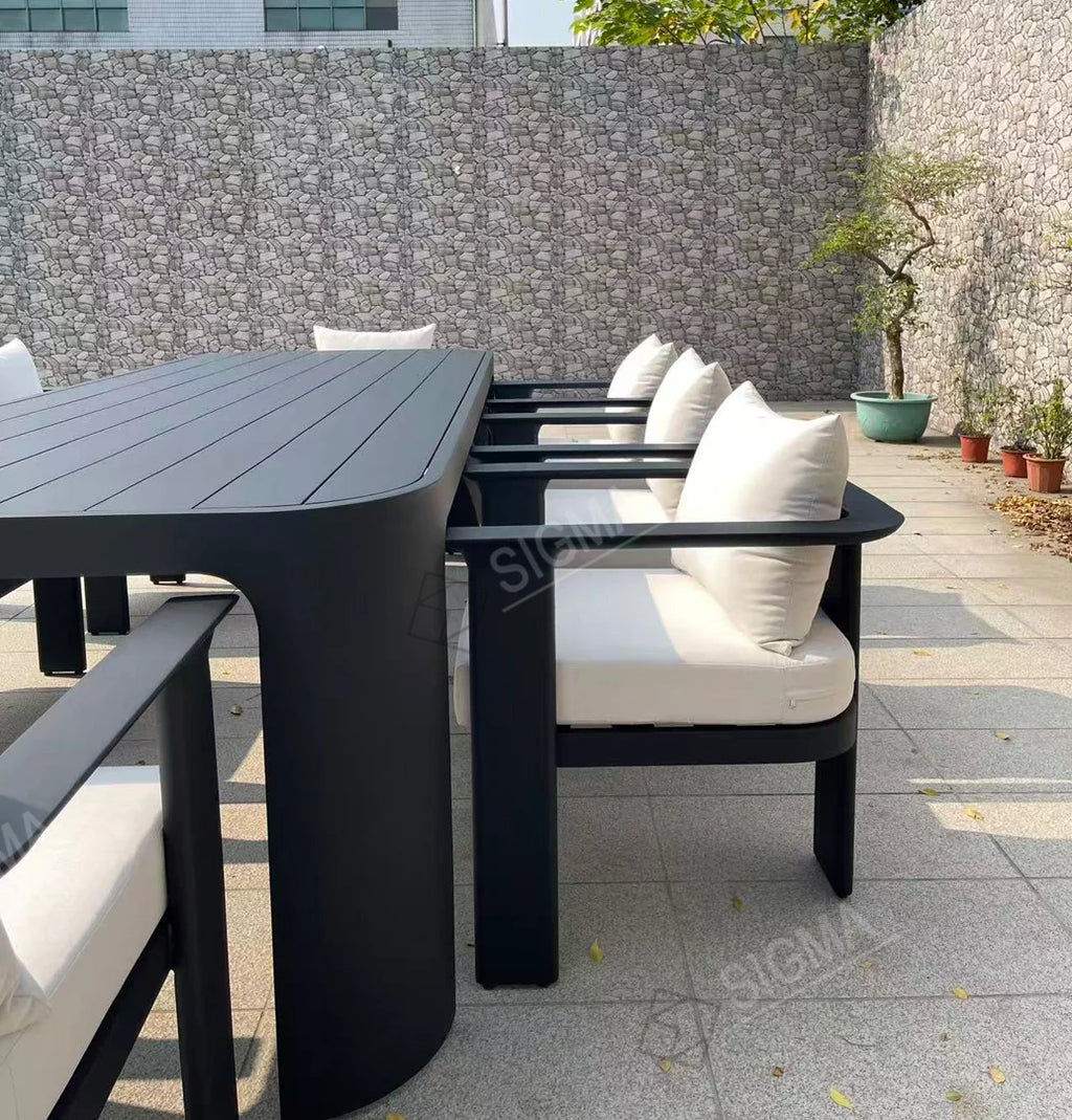 Custom 8 Seater Dining Set Modern Alfresco Outdoor Living Australia