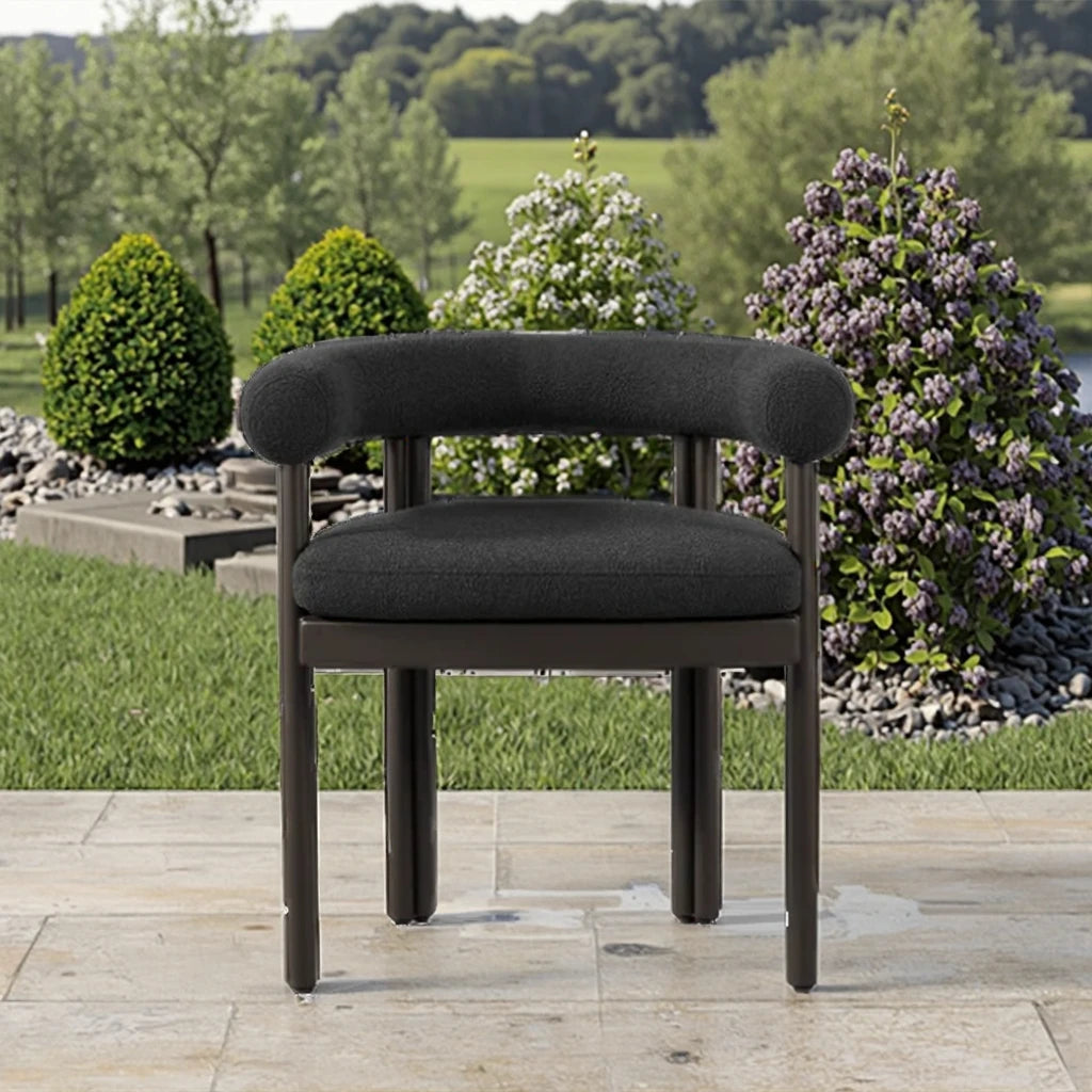 Designer Outdoor Dining Chair Modern Upholstered Aluminum Alfresco Australia