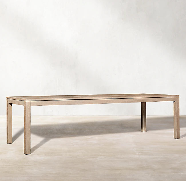 Custom Outdoor Furniture Dining Table Set Teak Six Seater Design