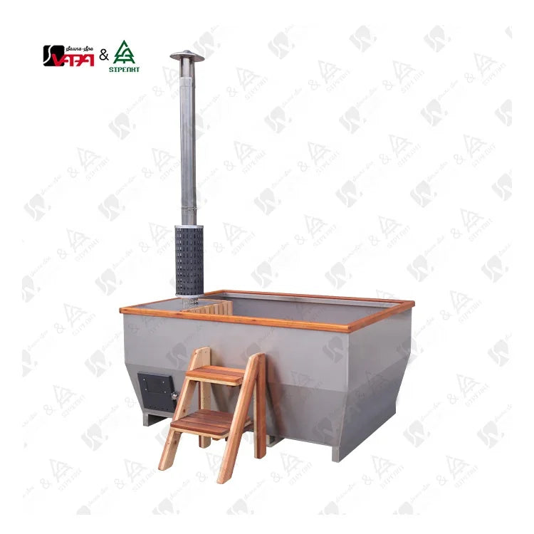 Custom Outdoor Hot Tub Wood Burning Stainless Steel Alfresco Outdoor Living Australia