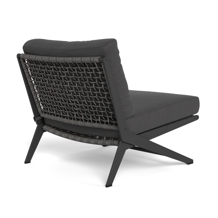 Designer Outdoor Sofa Armless Aluminum Rattan Modular Sculptural Alfresco Outdoor Living Australia