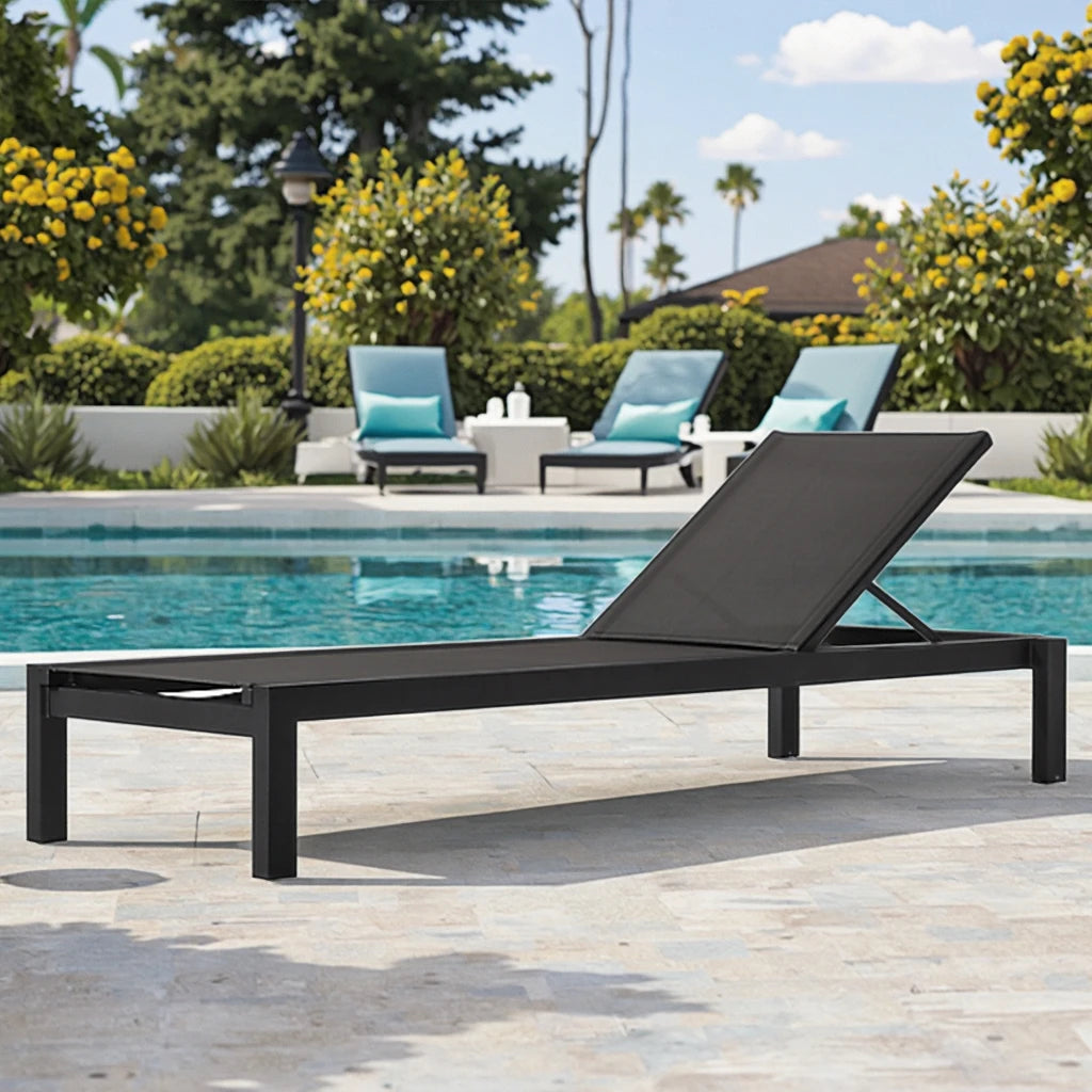 Adjustable Aluminum Sun Lounger Contemporary Alfresco Outdoor Living Australia