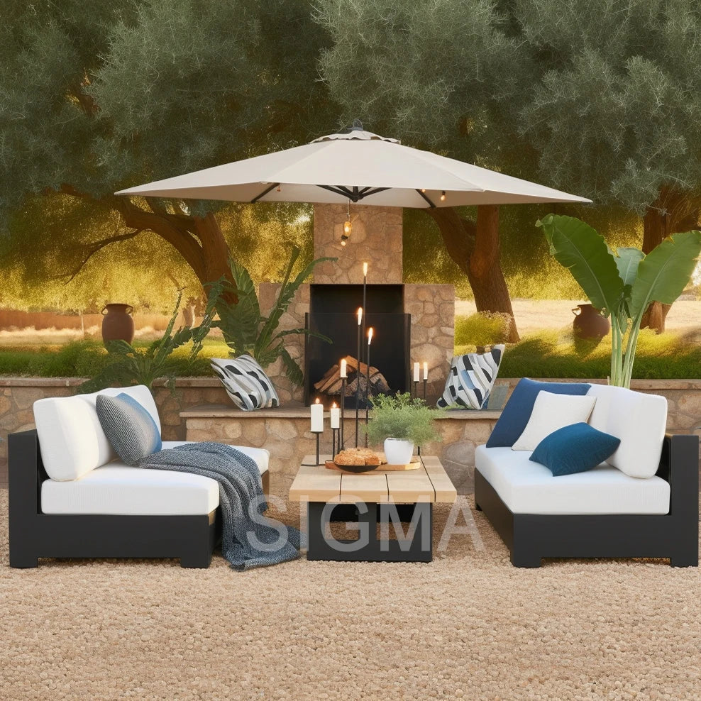 Custom Outdoor Furniture Sofa Set Contemporary Aluminum Alfresco Outdoor Living Australia