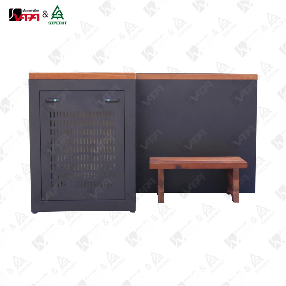 Custom Outdoor Cold Plunge Tub Red Cedar L-Shaped Alfresco Outdoor Living Australia