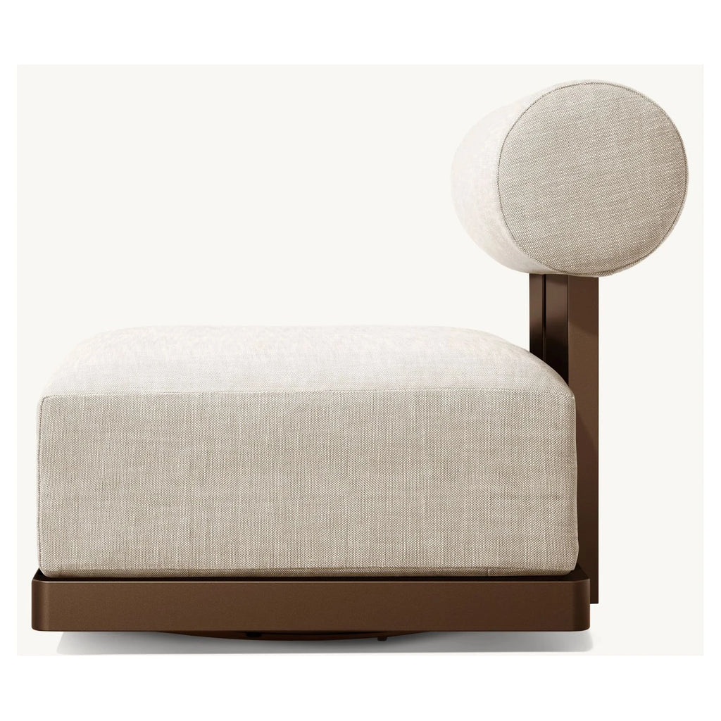Modern Swivel Lounge Chair Aluminium Alfresco Outdoor Living Australia