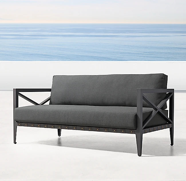Designer Outdoor Furniture Aluminum Rope Sofa Contemporary Alfresco Living Australia