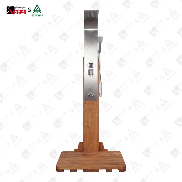 Designer Outdoor Shower Column Traditional Wood Alfresco Outdoor Living Australia
