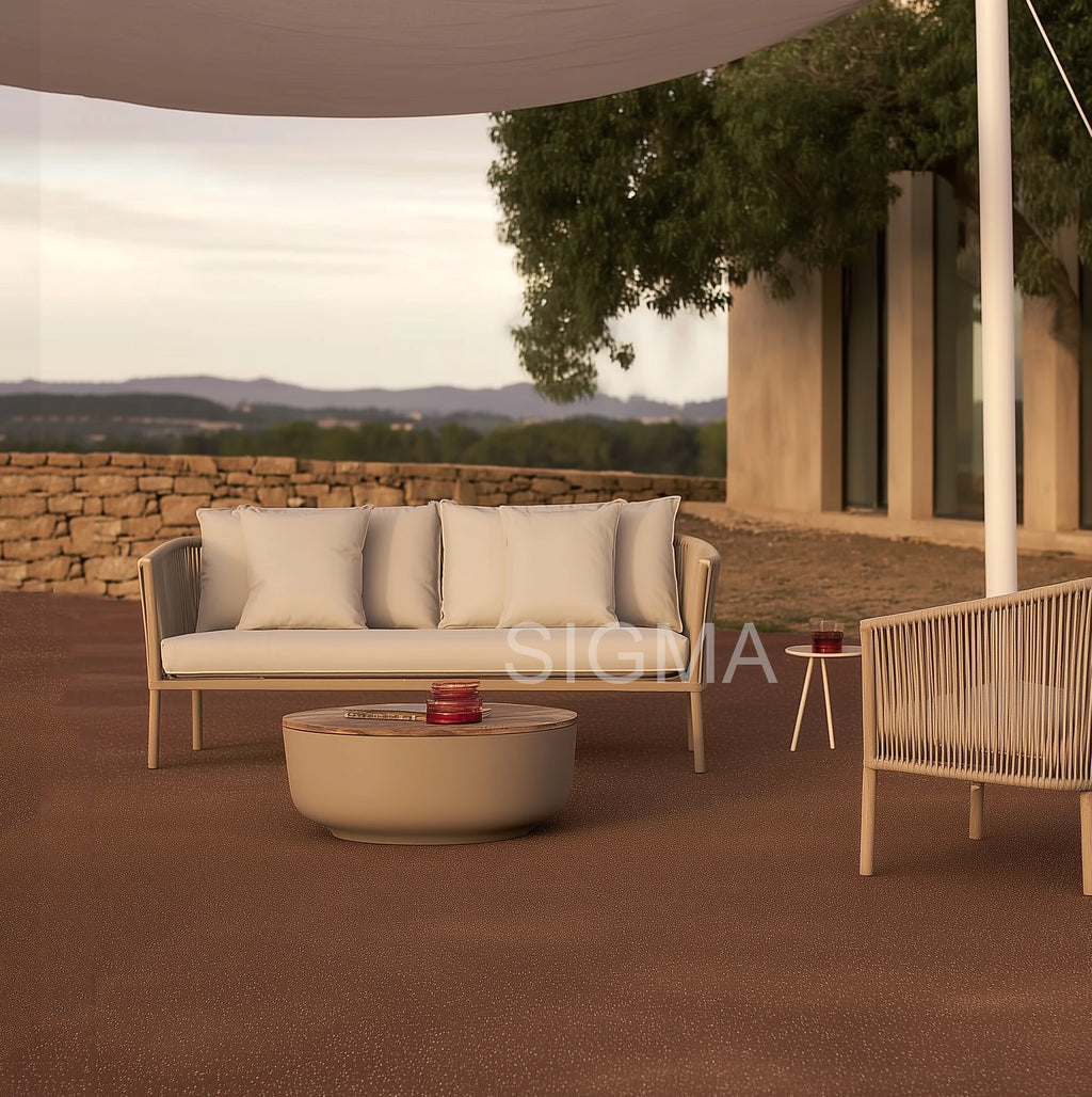 Luxury Aluminum Rope Outdoor Sofa Contemporary Alfresco Outdoor Living Australia