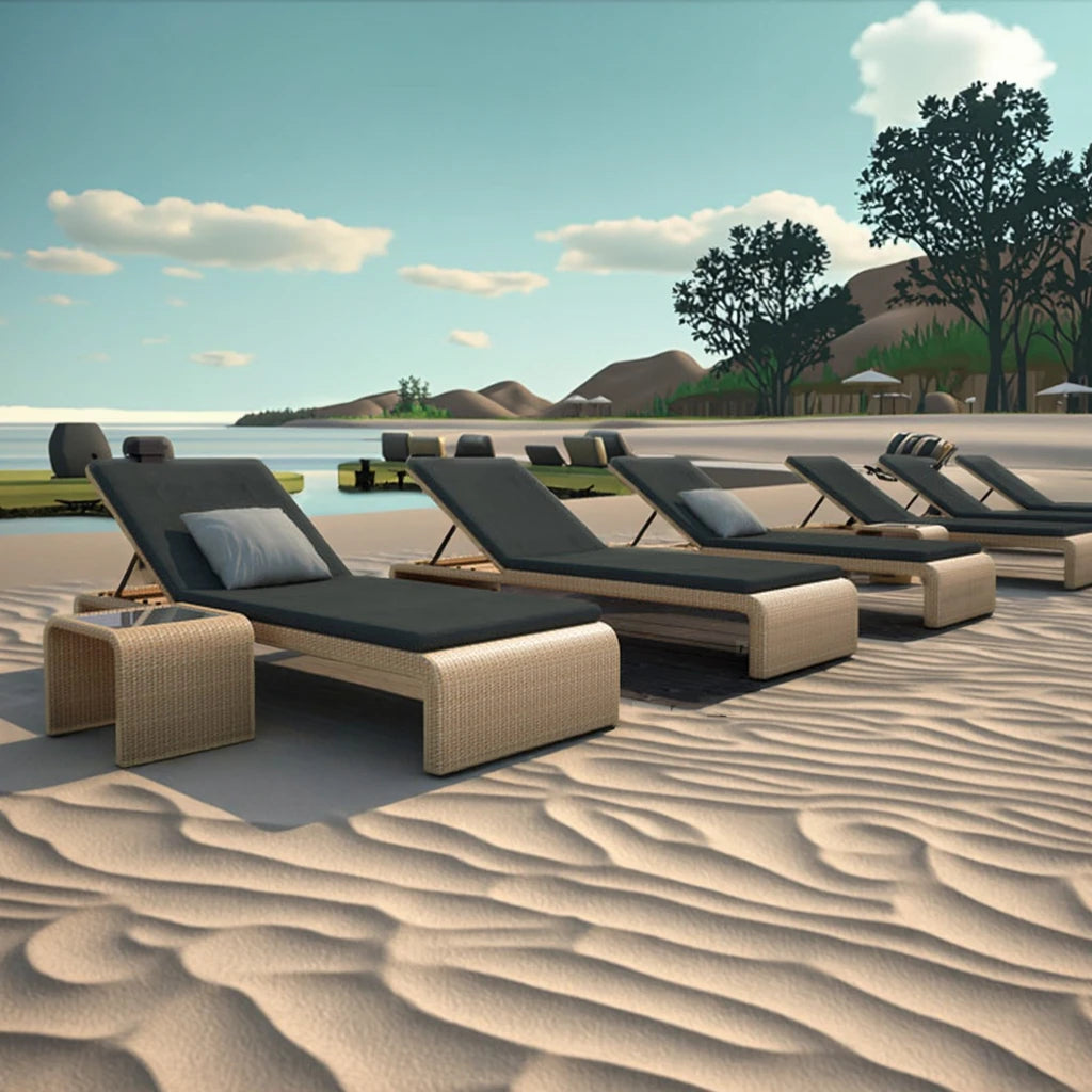 Outdoor Daybed Sun Lounger Modern Rattan Alfresco Outdoor Living Australia