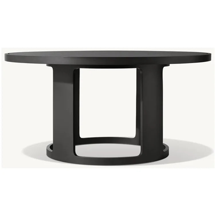 Custom Outdoor Dining Set Round Table Aluminium Alfresco Outdoor Living