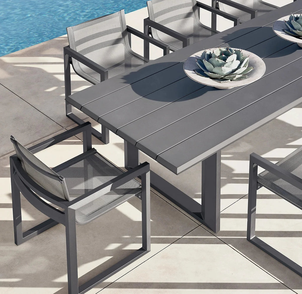 Designer Outdoor Furniture Dining Set Diamond Geometric Alfresco Outdoor Living Australia