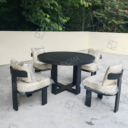 Custom Aluminum Outdoor Dining Set Modern Weatherproof Alfresco Outdoor Living Australia