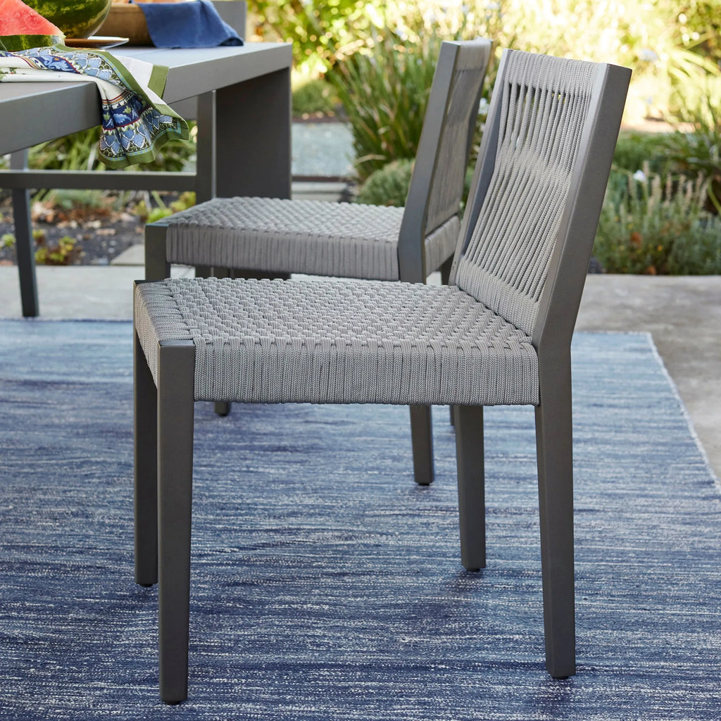 Contemporary Rope Woven Outdoor Dining Set Alfresco Outdoor Living Australia