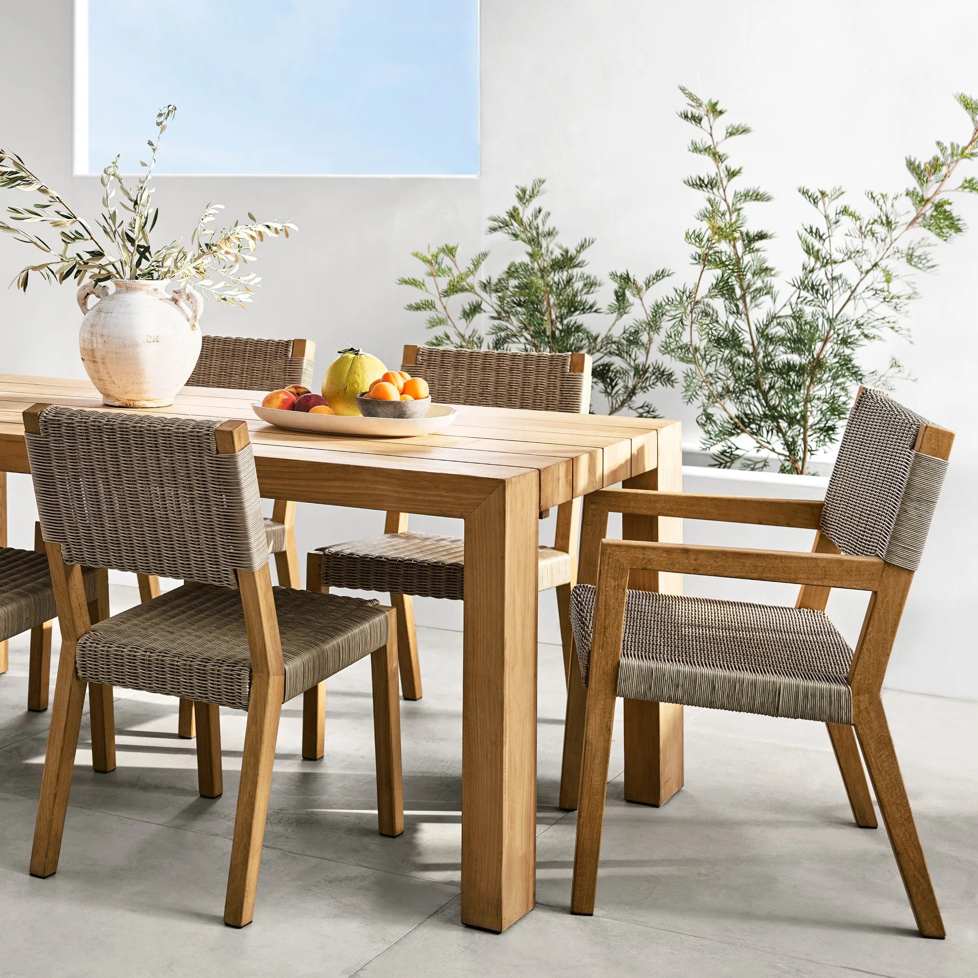 Designer Outdoor Dining Set Sculptural Teak Alfresco Outdoor Living Australia