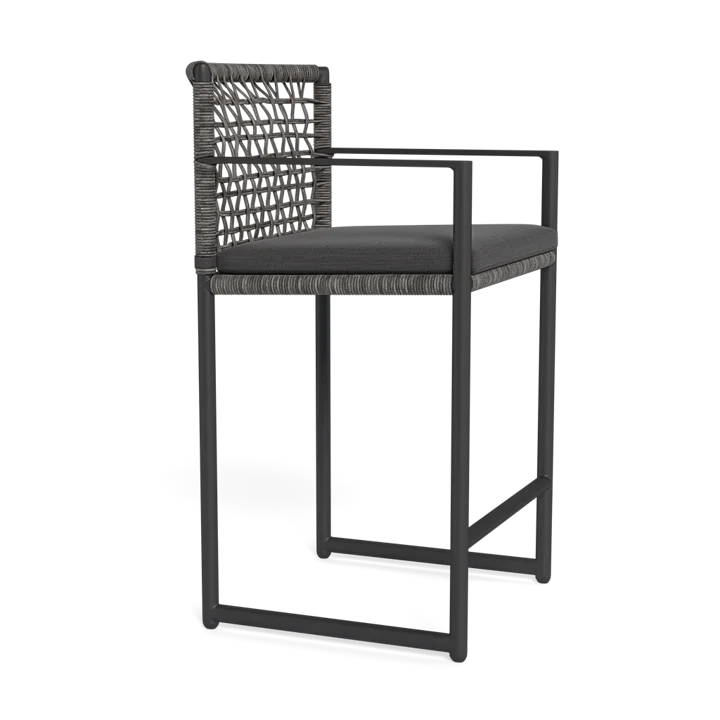 Custom Aluminum Rattan Bar Chair Modern Architectural Alfresco Outdoor Living Australia