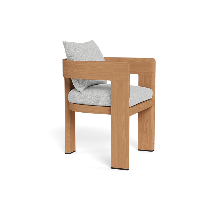 Custom Teak Outdoor Dining Chair Mid-Century Modern Alfresco Outdoor Living Australia