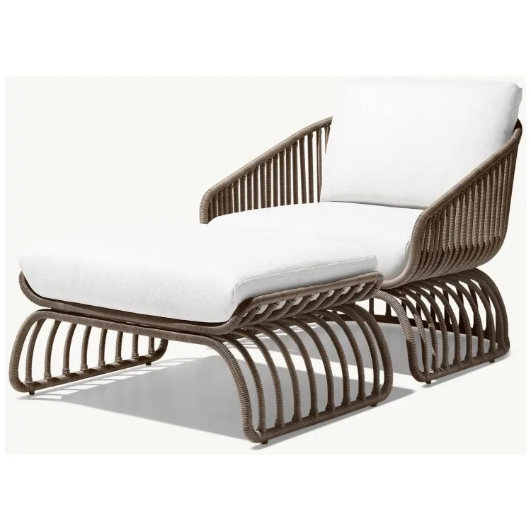 Custom Outdoor Furniture Ottoman Footstool Rope Alfresco Outdoor Living Australia