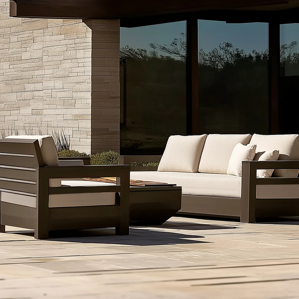 Custom Outdoor Furniture Aluminum Dining Set Modern Alfresco Outdoor Living Australia