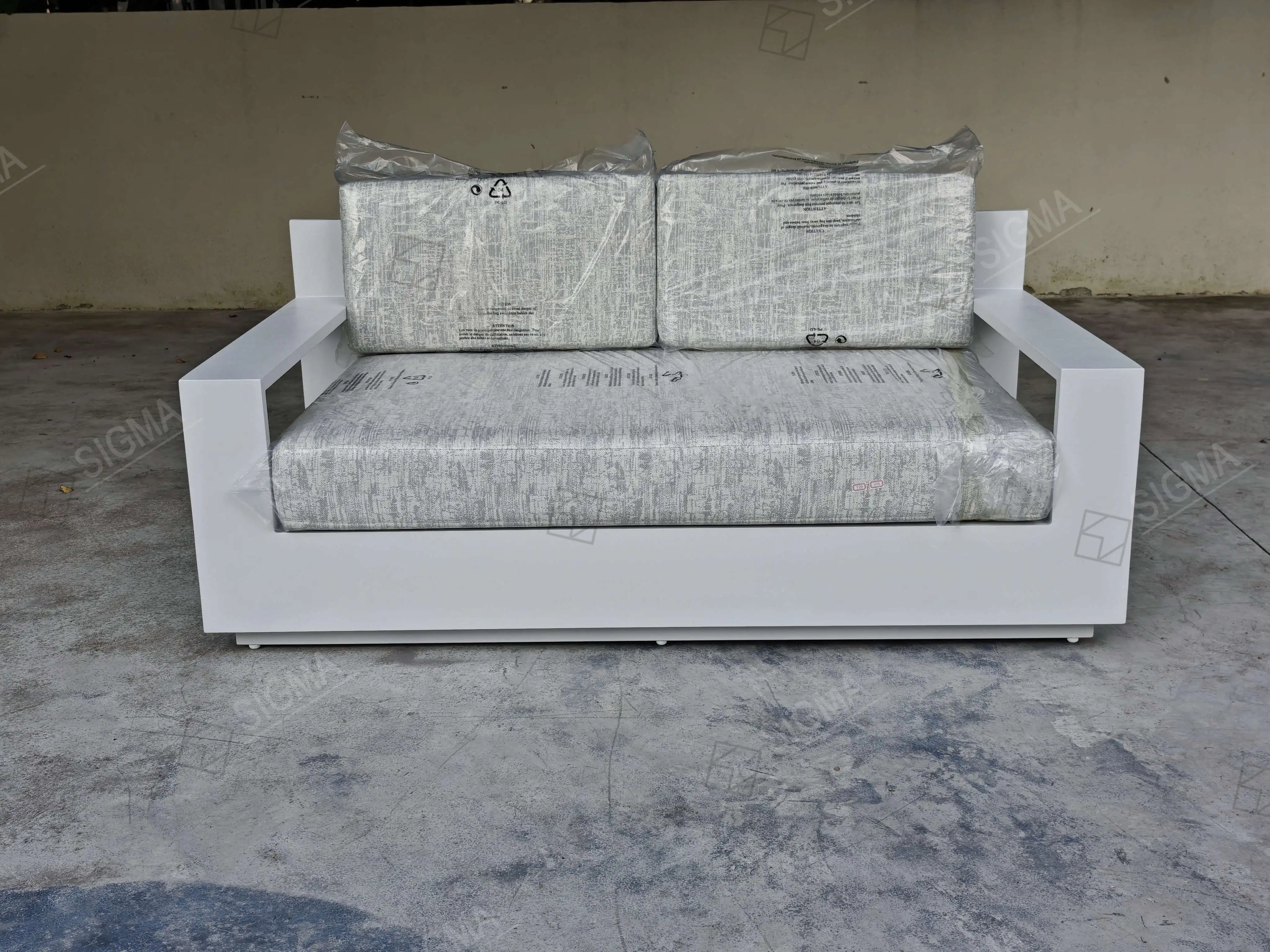 Contemporary Metal Loveseat Designer Outdoor Furniture Alfresco Outdoor Living Australia