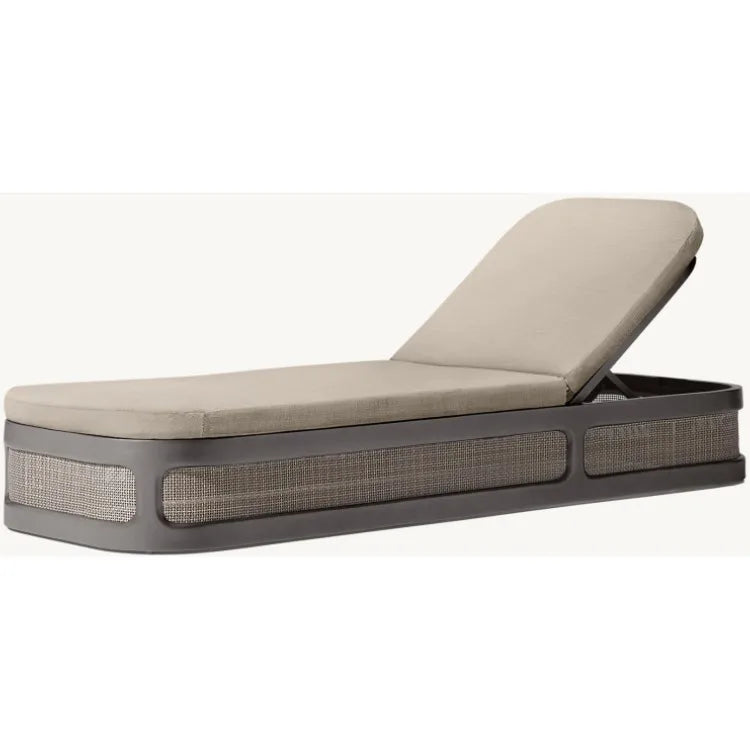Contemporary Aluminum Sun Lounger Adjustable Design Alfresco Outdoor Living Australia