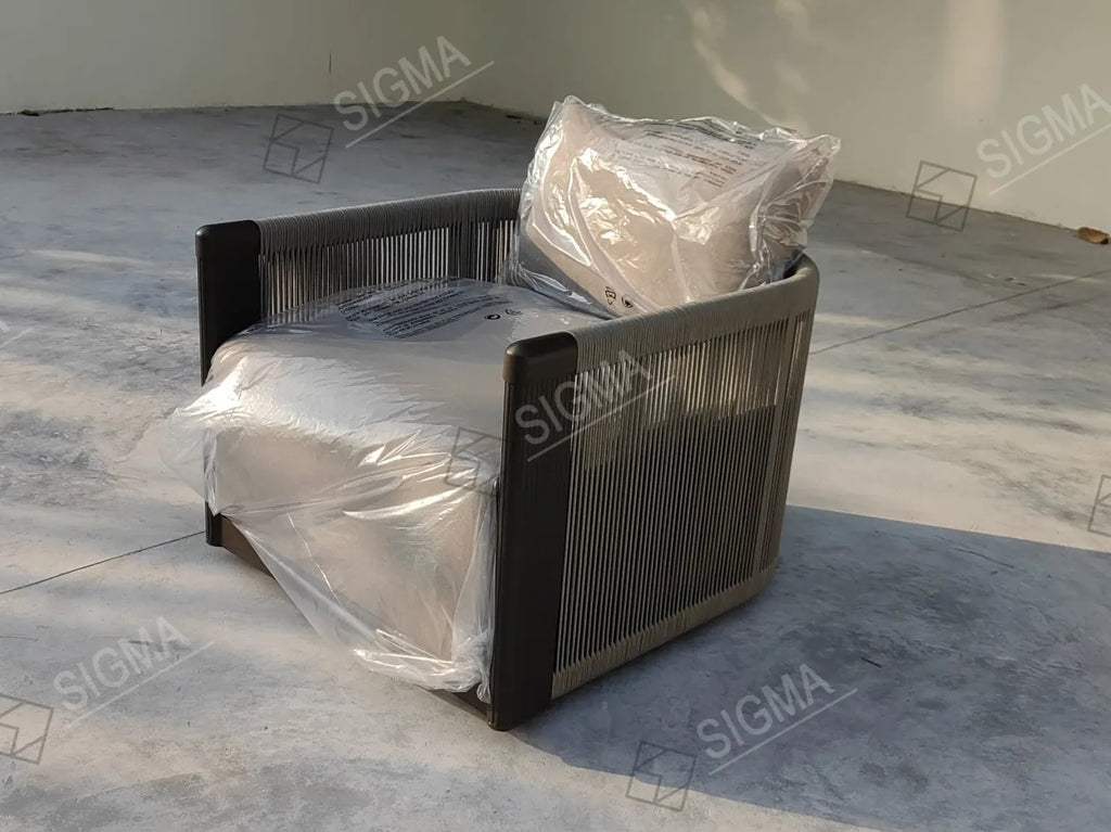 Designer Outdoor Furniture 2-Seater Sofa Rope Weaving Alfresco Outdoor Living Australia