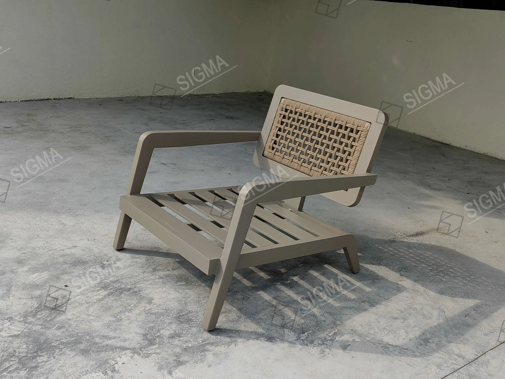 Designer Outdoor Furniture Single Chair Aluminum Alfresco Outdoor Living Australia