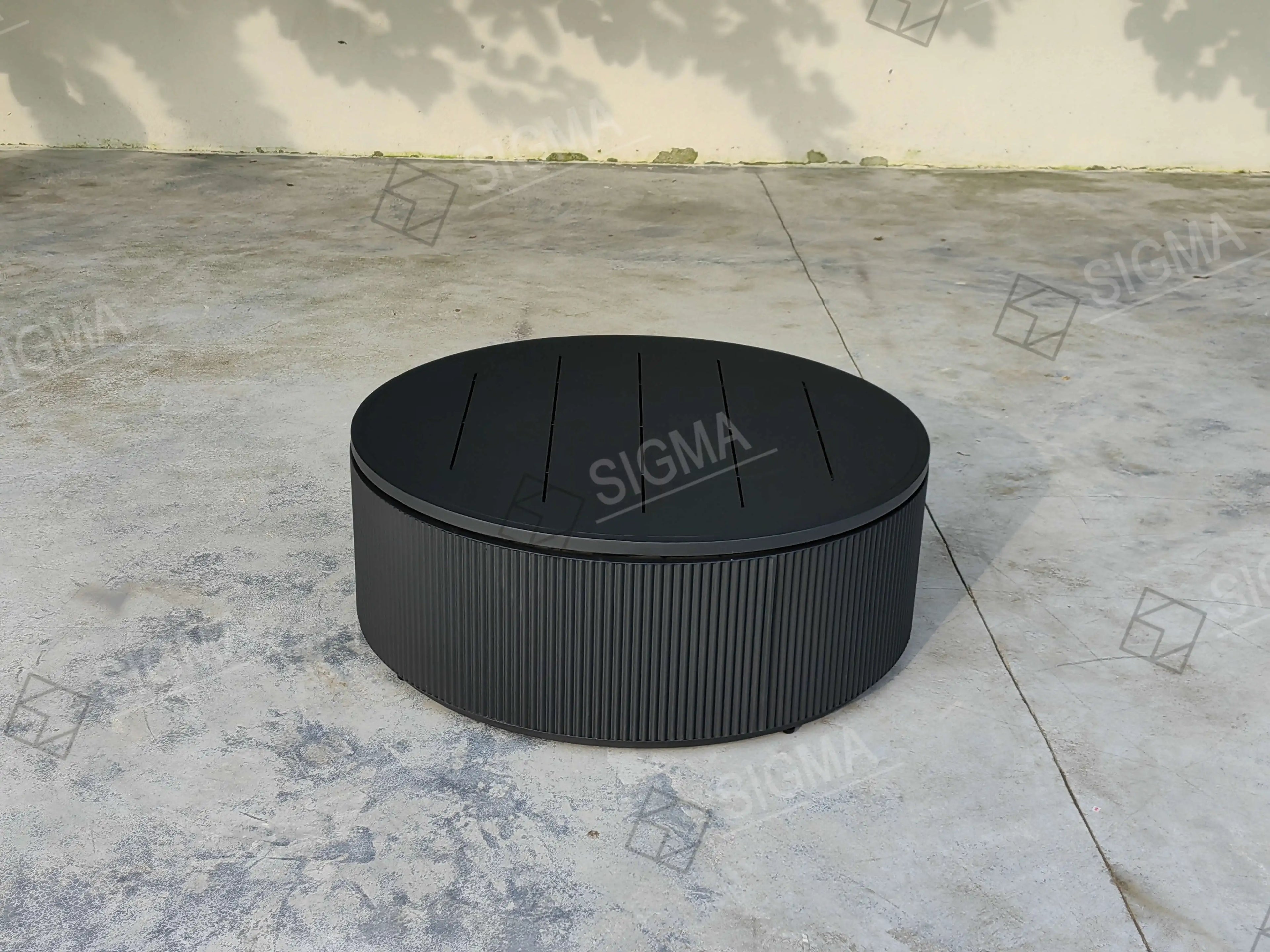 Outdoor Coffee Table Aluminum Fluted Design Alfresco Outdoor Living Australia
