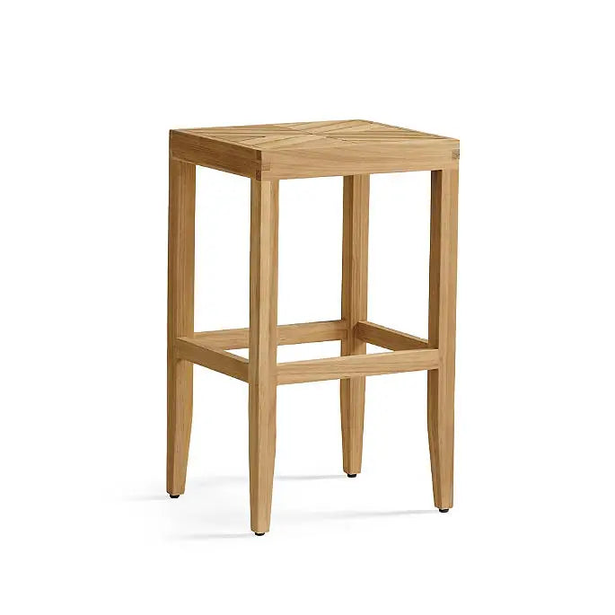 Teak Stool Side Table Square Architectural Alfresco Outdoor Living Australia