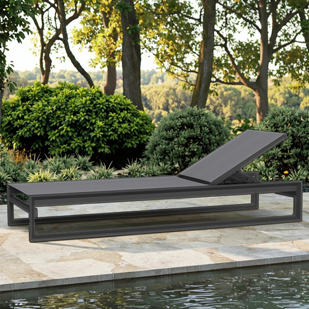 Custom Outdoor Chaise Lounger Aluminium Mesh Alfresco Outdoor Living Australia