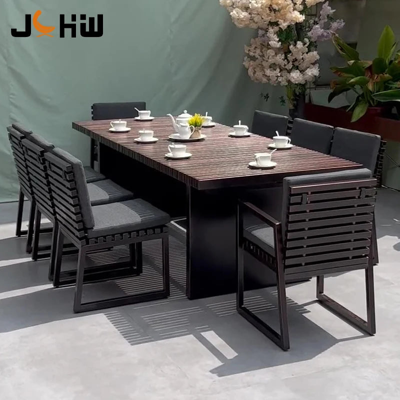 Custom Aluminum Outdoor Dining Set Contemporary Alfresco Outdoor Living Australia