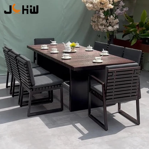 Custom Aluminum Outdoor Dining Set Contemporary Alfresco Outdoor Living Australia