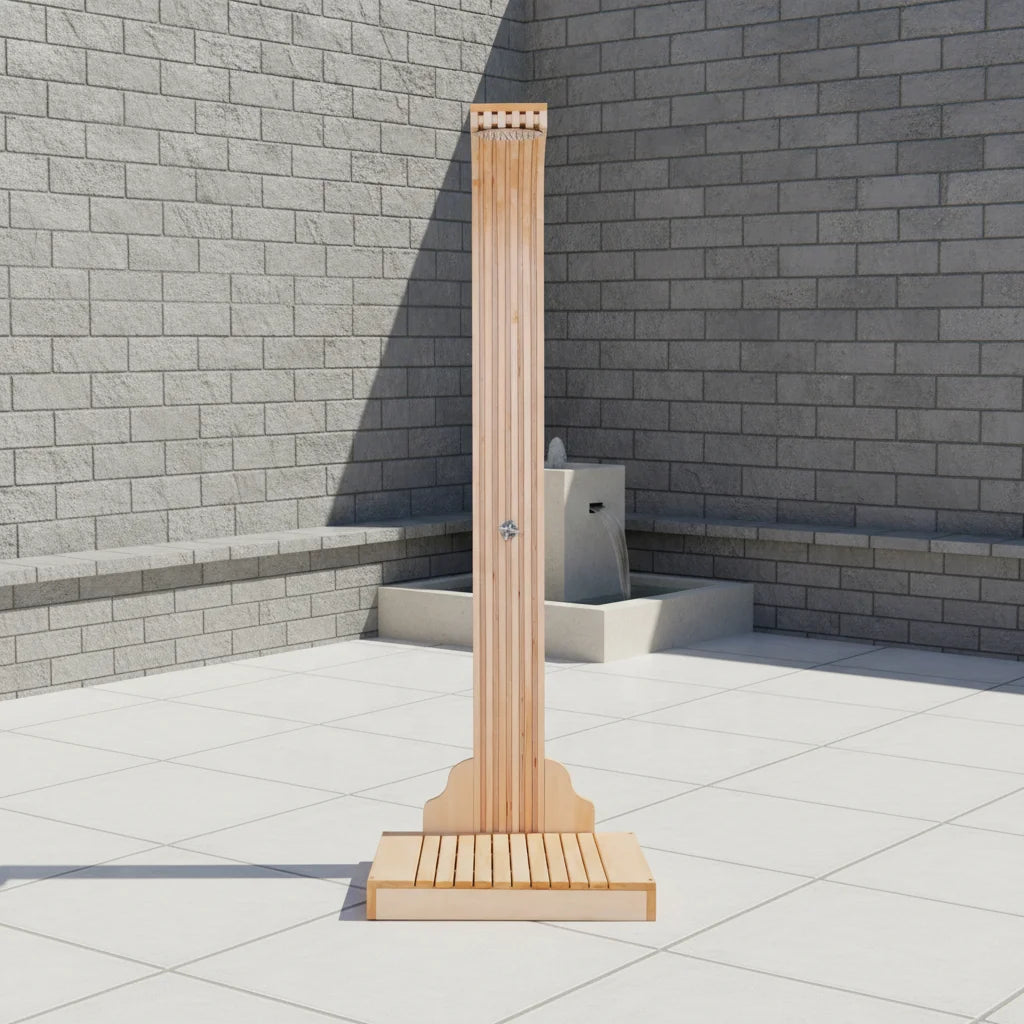 Custom Outdoor Shower Column Modern Aspen Alfresco Outdoor Living Australia