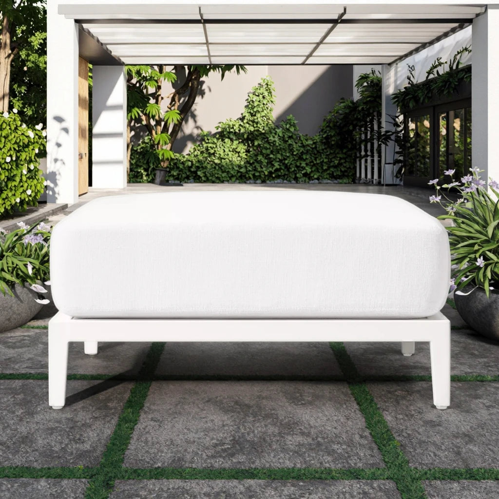 Aluminum Outdoor Ottoman Minimalist Square Alfresco Outdoor Living Australia