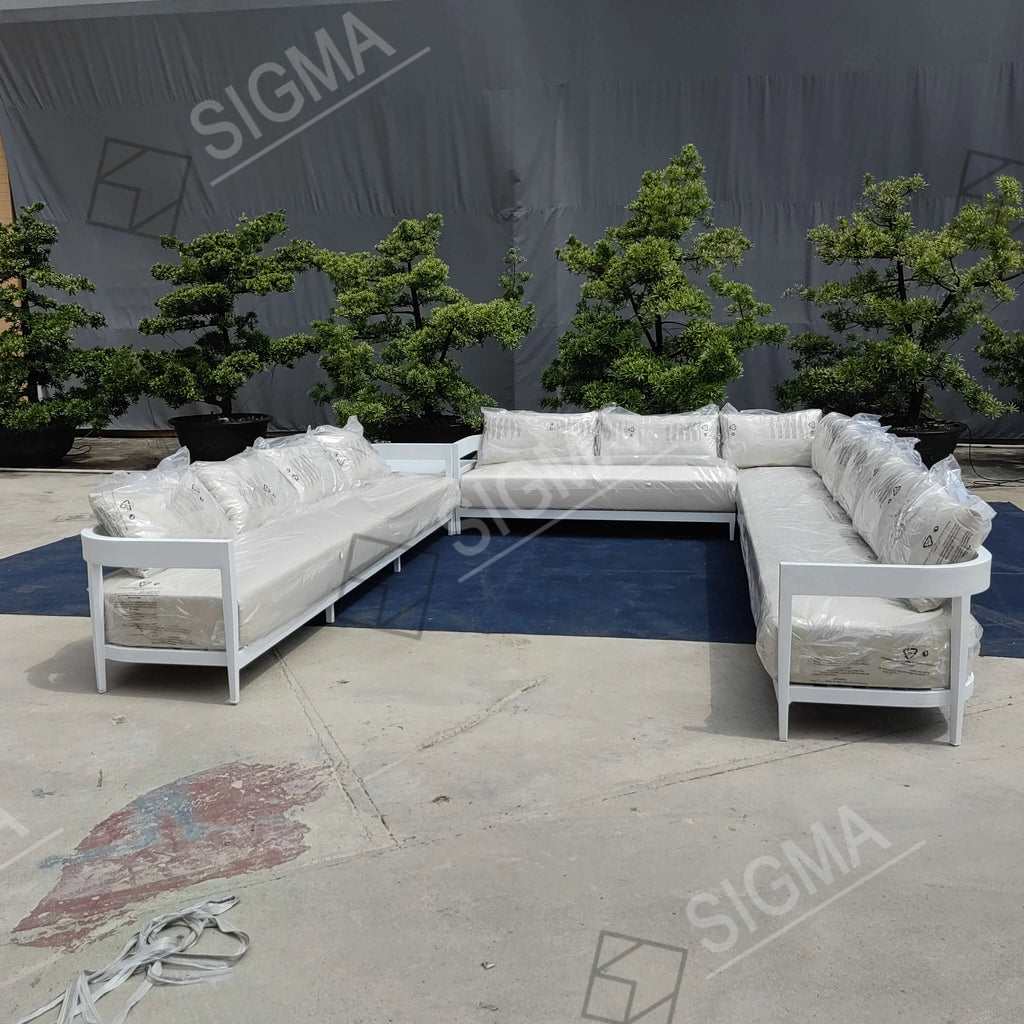 Outdoor Sectional Sofa Contemporary Aluminum Alfresco Outdoor Living Australia