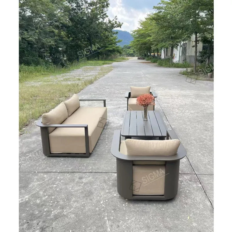 Custom Outdoor Furniture Sofa Set Modular Aluminum Alfresco Outdoor Living Australia
