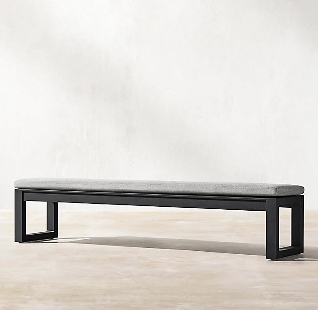 Custom Outdoor Furniture Aluminum Bench Seat Minimalist Alfresco Outdoor Living Australia