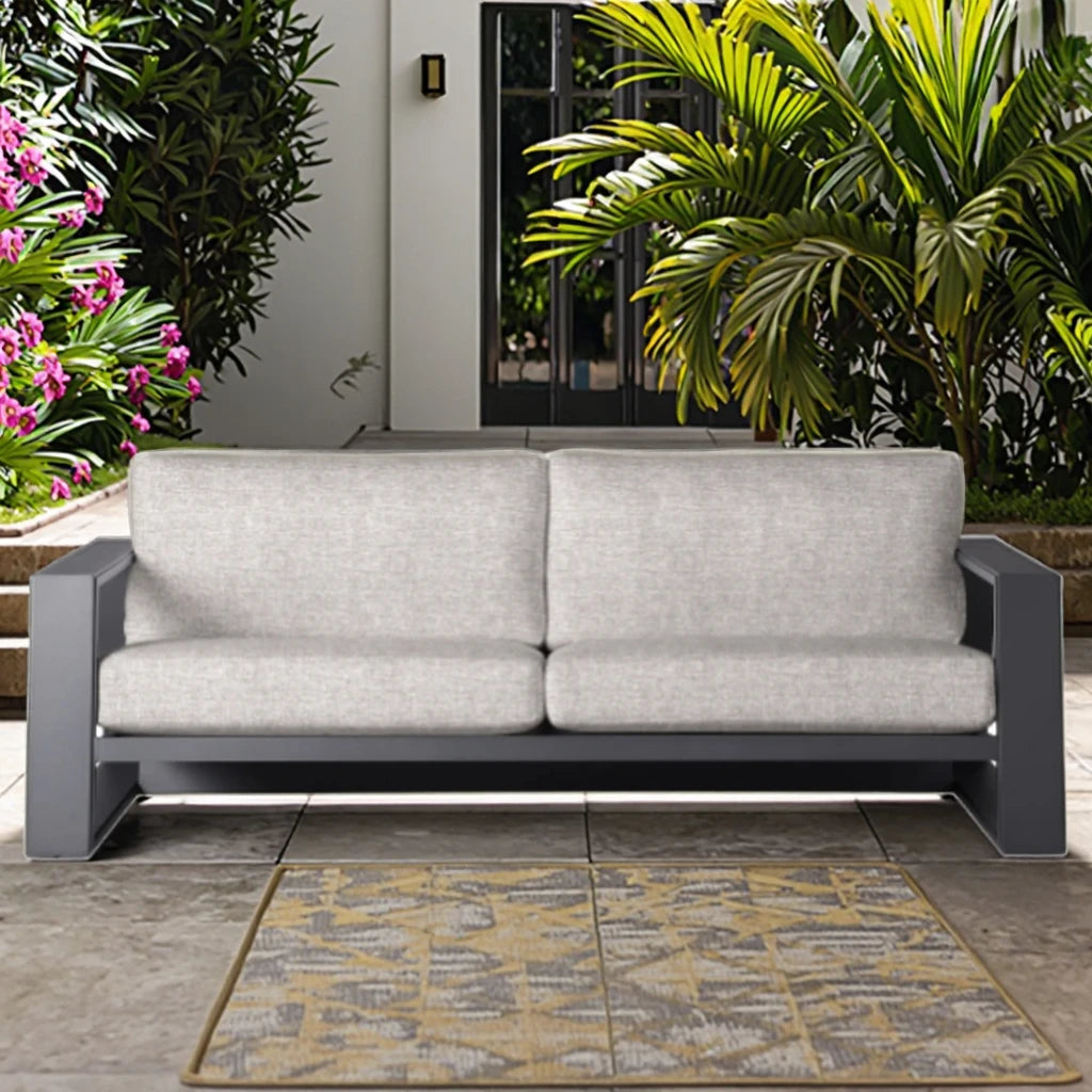 Custom Aluminium Deep Seating Sofa, Modern Outdoor Couch, Alfresco Outdoor Living Australia
