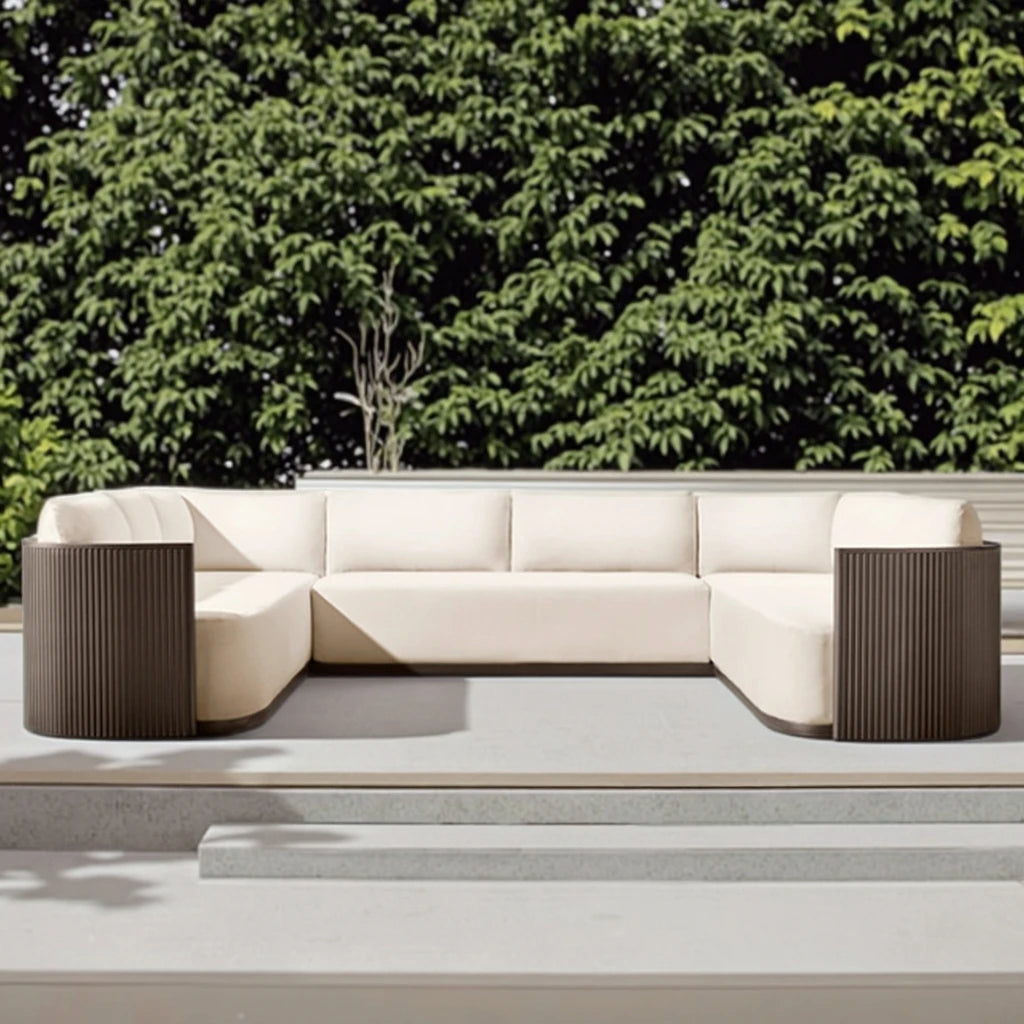 Custom Outdoor Furniture U-Shape Sofa Bold Curves Alfresco Outdoor Living Australia