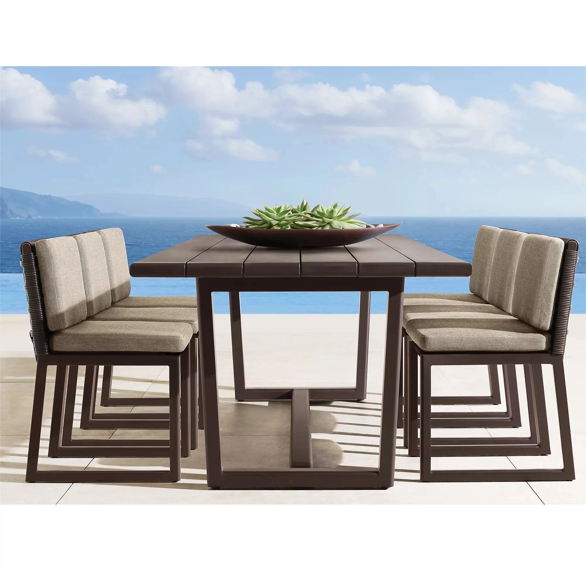 Aluminum Outdoor Dining Suite, Architectural - Alfresco Outdoor Living Australia