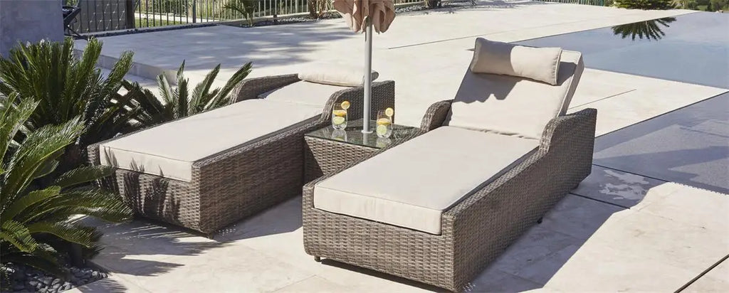 Custom Outdoor Sunbed Lounger Modern Rattan Alfresco Outdoor Living Australia
