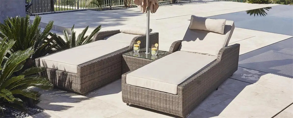 Custom Outdoor Sunbed Lounger Modern Rattan Alfresco Outdoor Living Australia