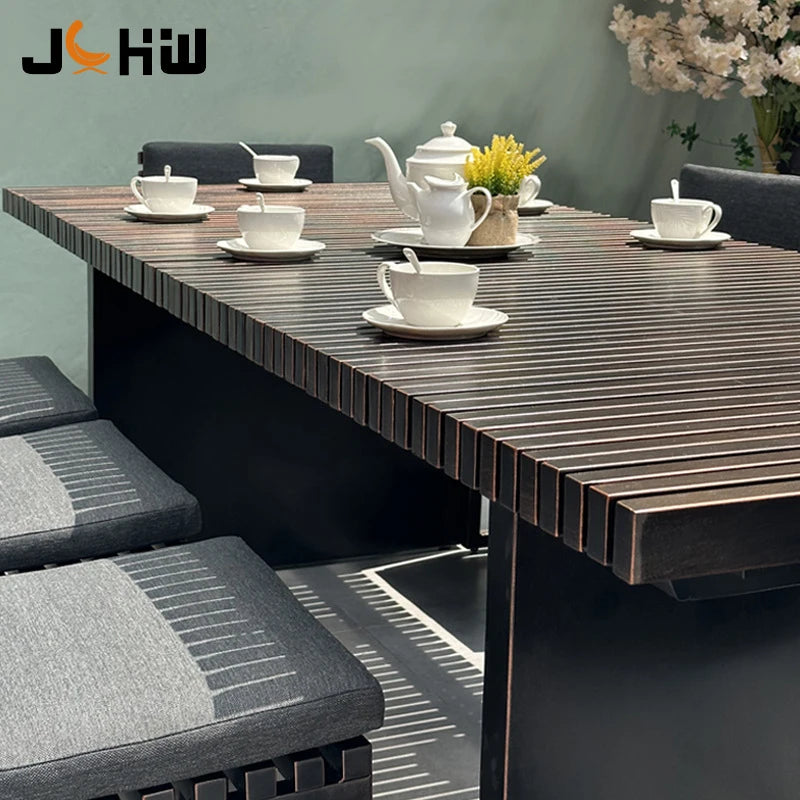 Custom Aluminum Outdoor Dining Set Contemporary Alfresco Outdoor Living Australia