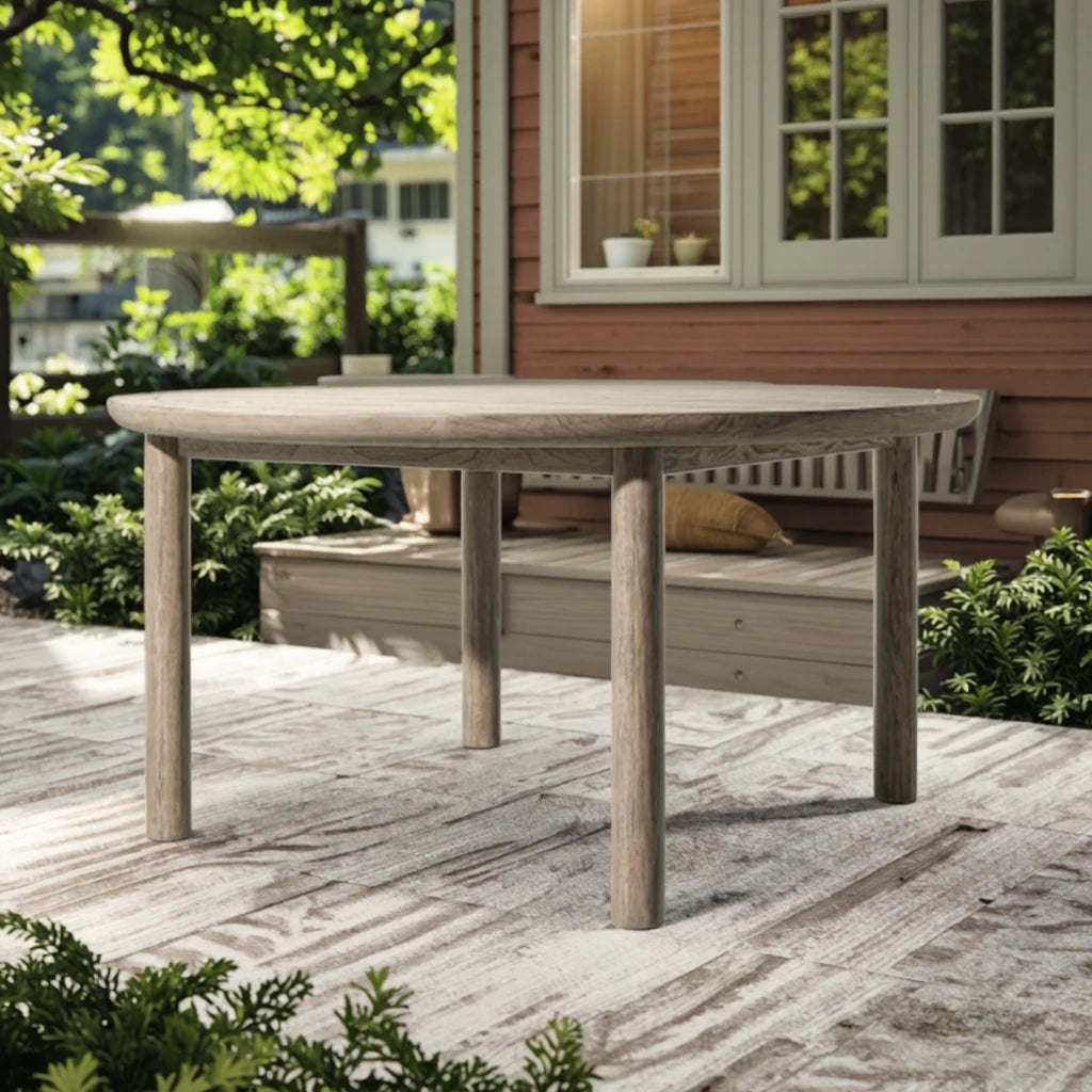 Custom Outdoor Furniture Round Dining Table Alfresco Outdoor Living Australia