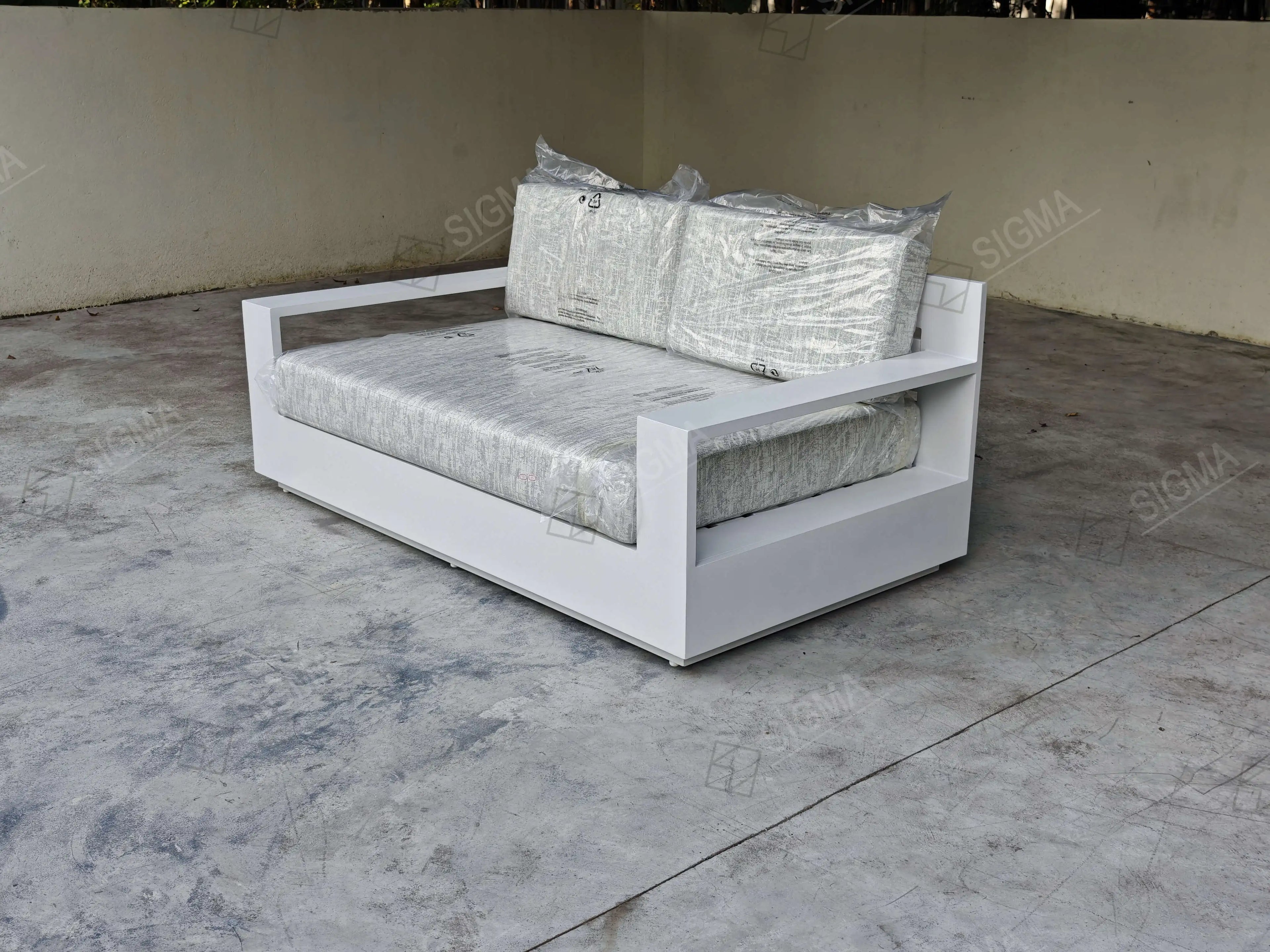 Contemporary Metal Loveseat Designer Outdoor Furniture Alfresco Outdoor Living Australia
