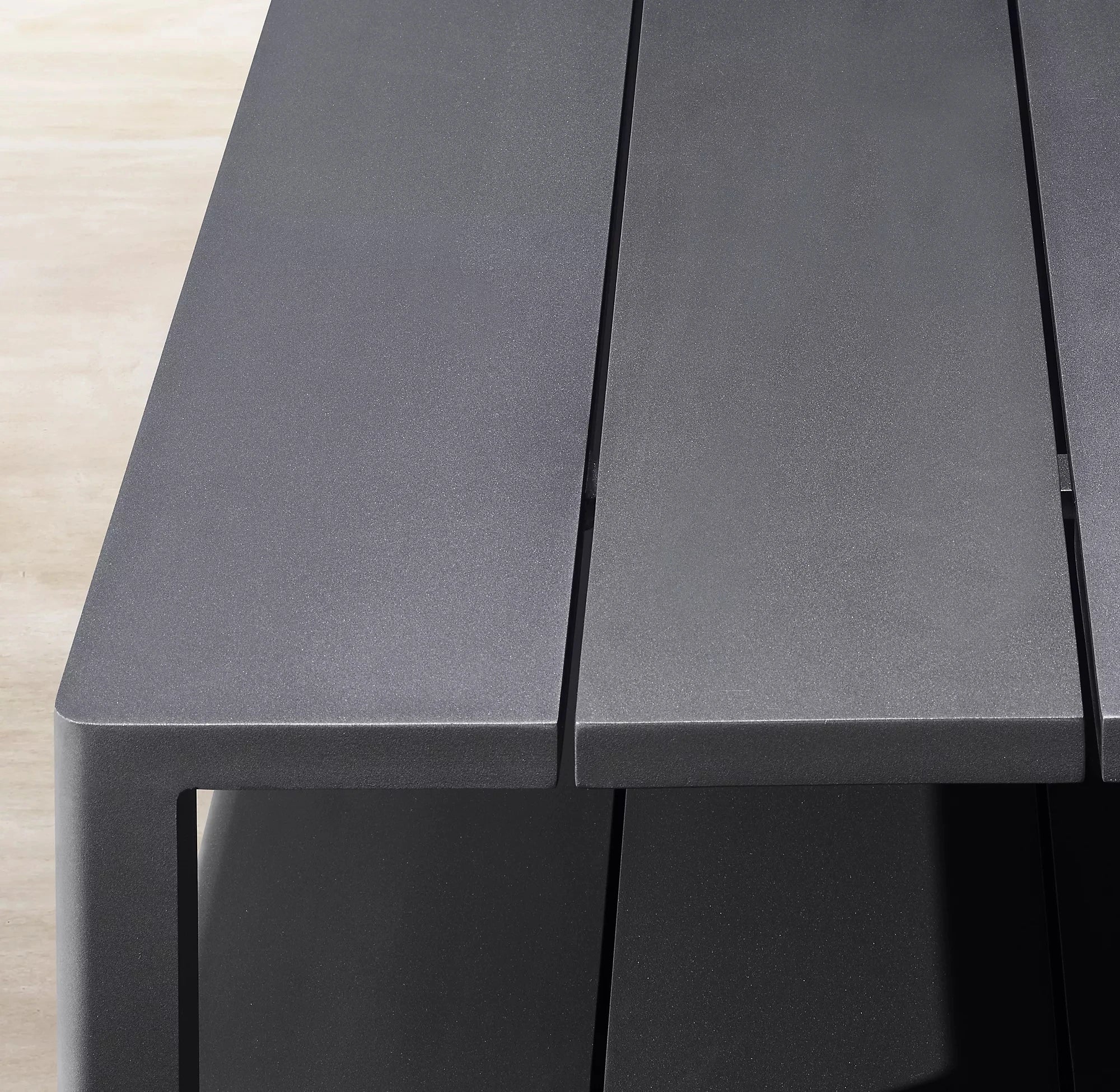 Square Aluminum Side Table Contemporary Custom Alfresco Outdoor Living